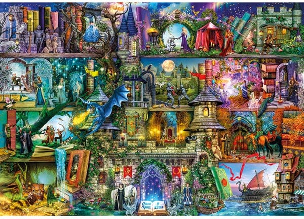 A fairytale puzzle full of castles and magic